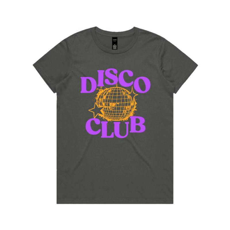 GRUNGE DISCO BALL CHARCOAL TSHIRT by Disco Club