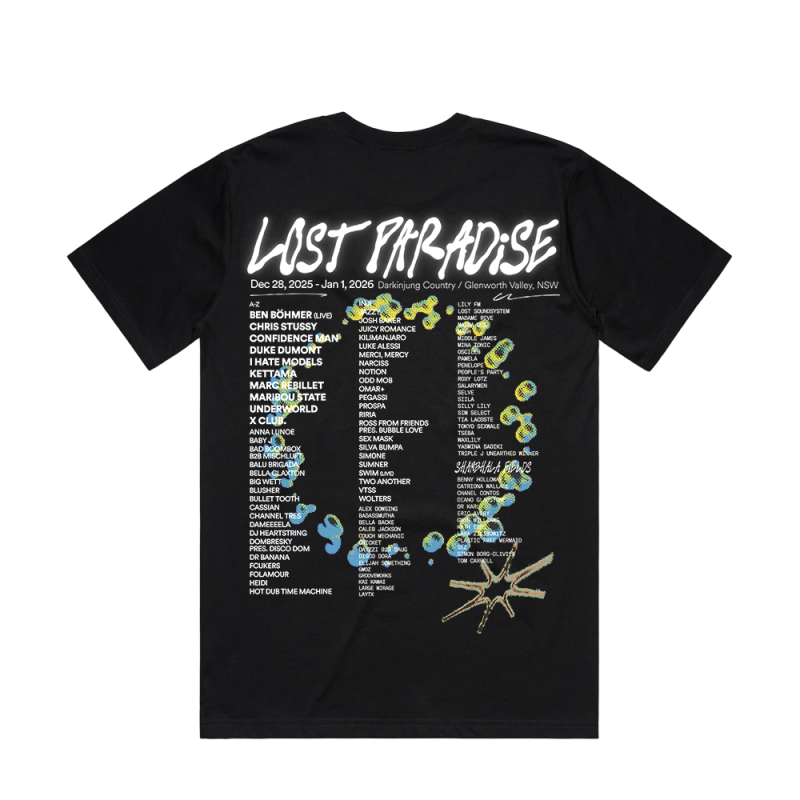 Event 25 Black Tshirt by Lost Paradise