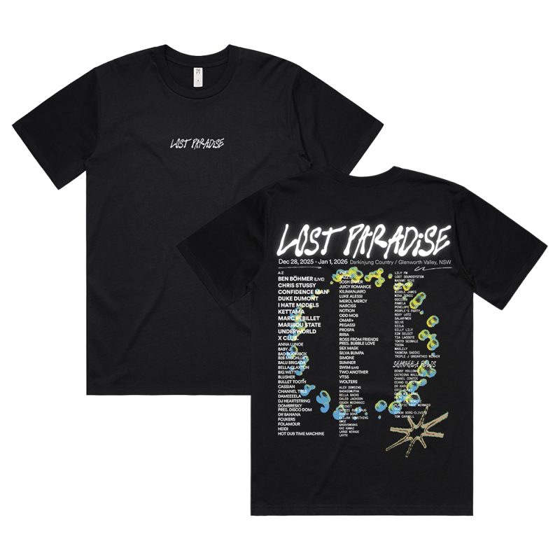 Event 25 Black Tshirt by Lost Paradise