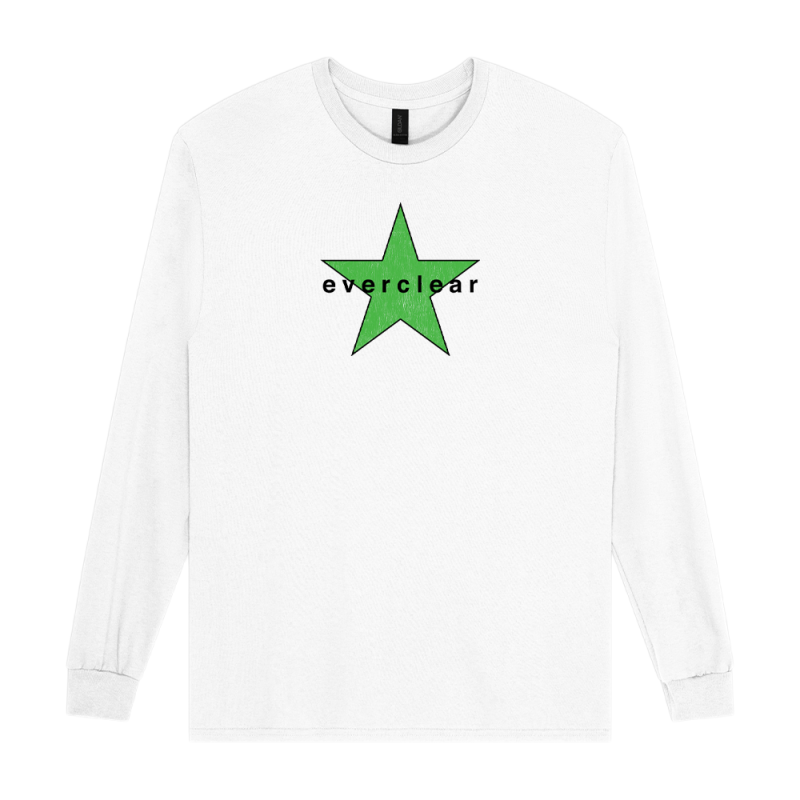 Star White Long Sleeve Tshirt by Everclear