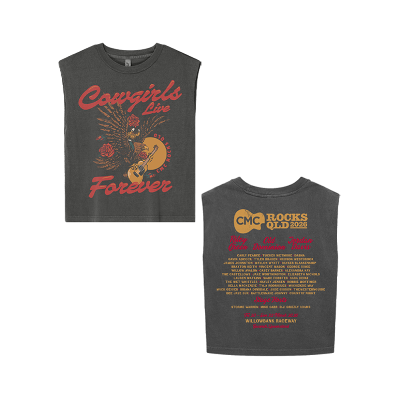 Eagle Rider Ladies Crop Coal Tank by CMC ROCKS QLD 2026