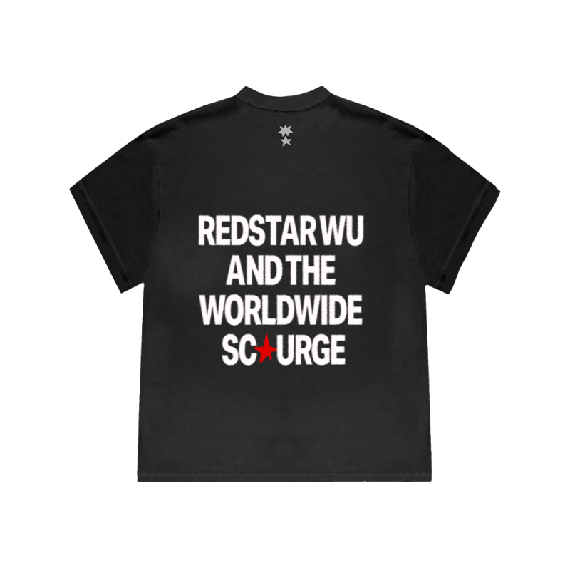 Redstar Wu Album Black Tshirt by Genesis Owusu