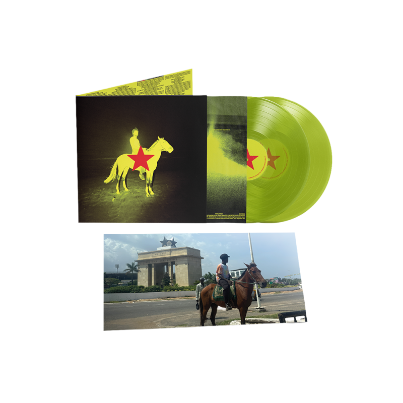 Redstar Wu & The Worldwide Scourge - Transparent Fluoro Yellow Vinyl 2LP by Genesis Owusu