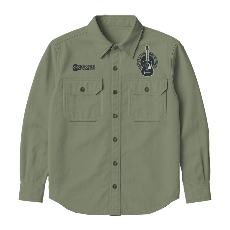 Good Times Khaki Green Mens Workshirt by CMC ROCKS QLD 2026