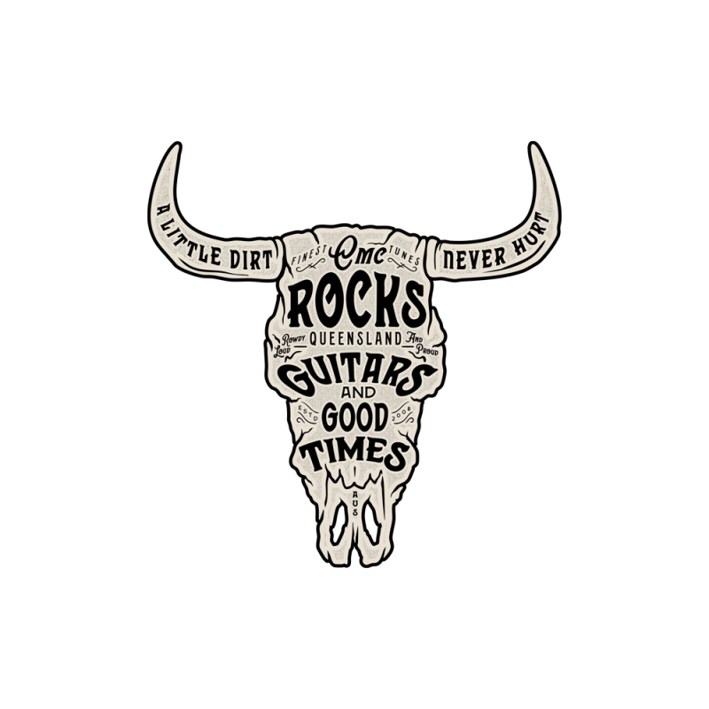 Good Times Skull Sticker by CMC ROCKS QLD 2026