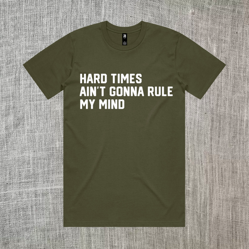 Hard Times Army Tshirt by Gillian Welch & David Rawlings