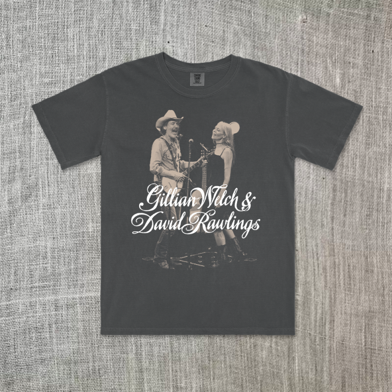 Tour 2026 Graphite Tshirt by Gillian Welch & David Rawlings