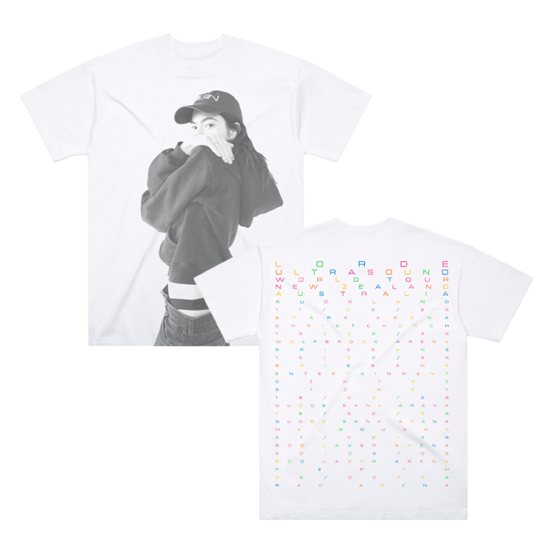 PHOTO TOUR TEE WHITE TSHIRT by Lorde