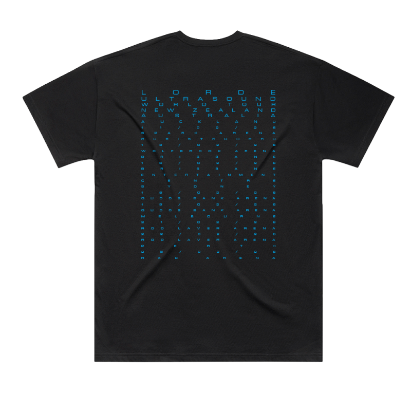 X-RAY TOUR TEE BLACK TSHIRT by Lorde