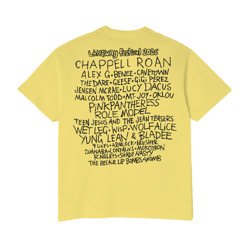 (2026)Butter Line Up 2026 Event Tshirt by Laneway Festival