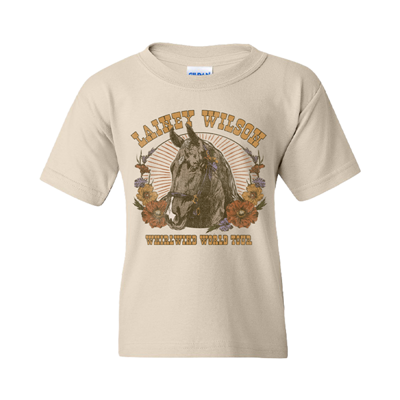 Derby Youth Natural Tshirt by Lainey Wilson