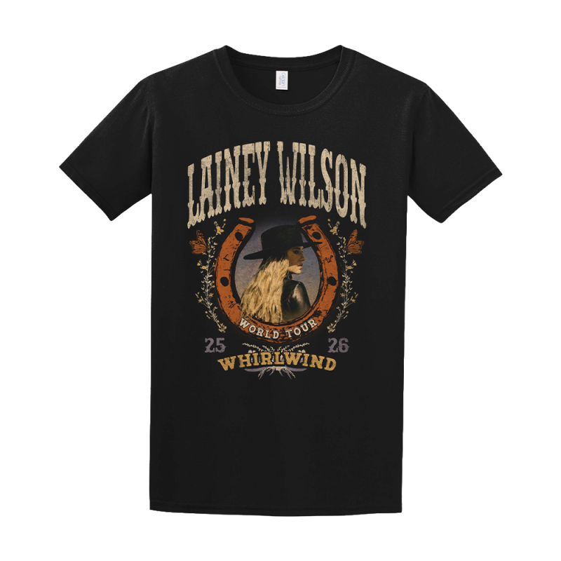 Whirlwind Black Tour Tshirt by Lainey Wilson