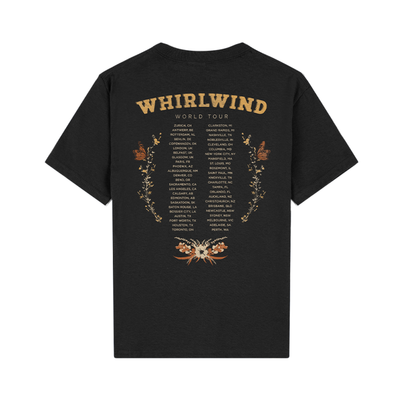 Whirlwind Black Youth Tshirt by Lainey Wilson