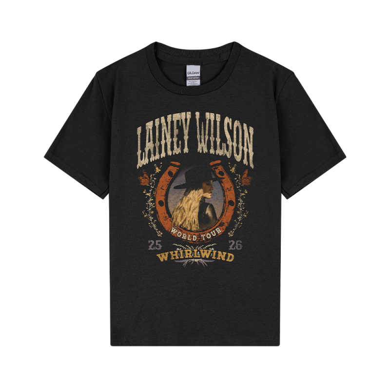 Whirlwind Black Youth Tshirt by Lainey Wilson