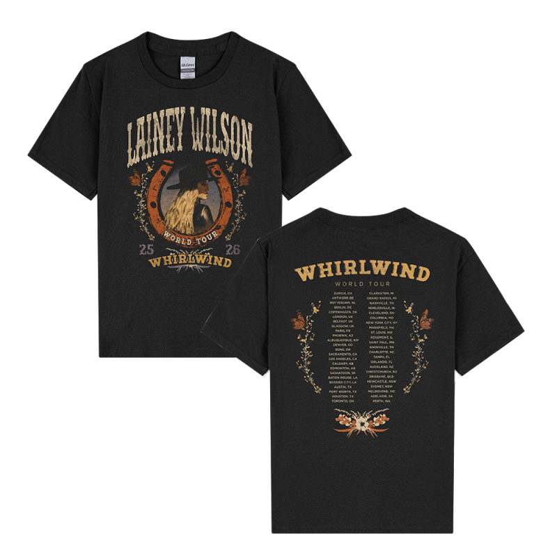 Whirlwind Black Youth Tshirt by Lainey Wilson