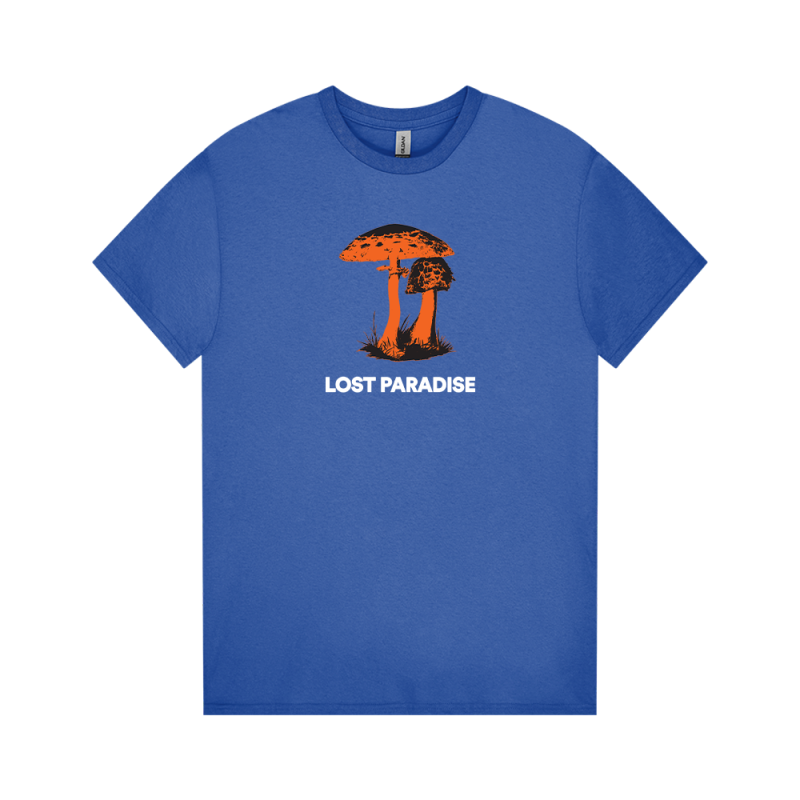 Mushroom Royal Blue Tshirt by Lost Paradise