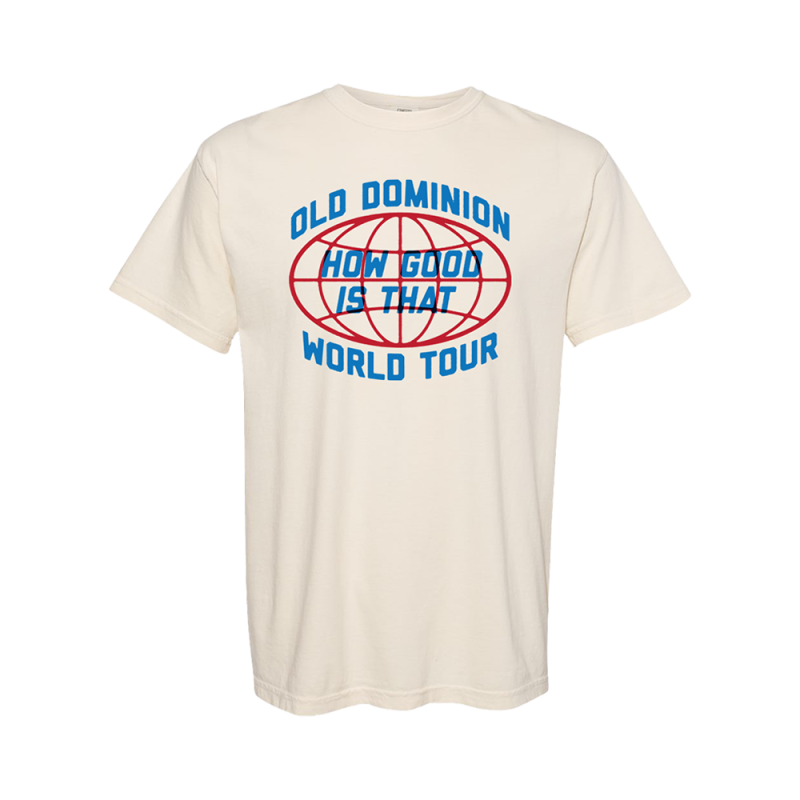 Globe Tour Ivory Tshirt by Old Dominion