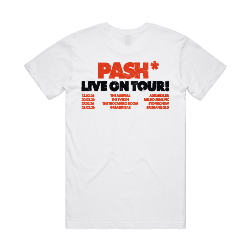 Pash White Tour Tshirt by PASH