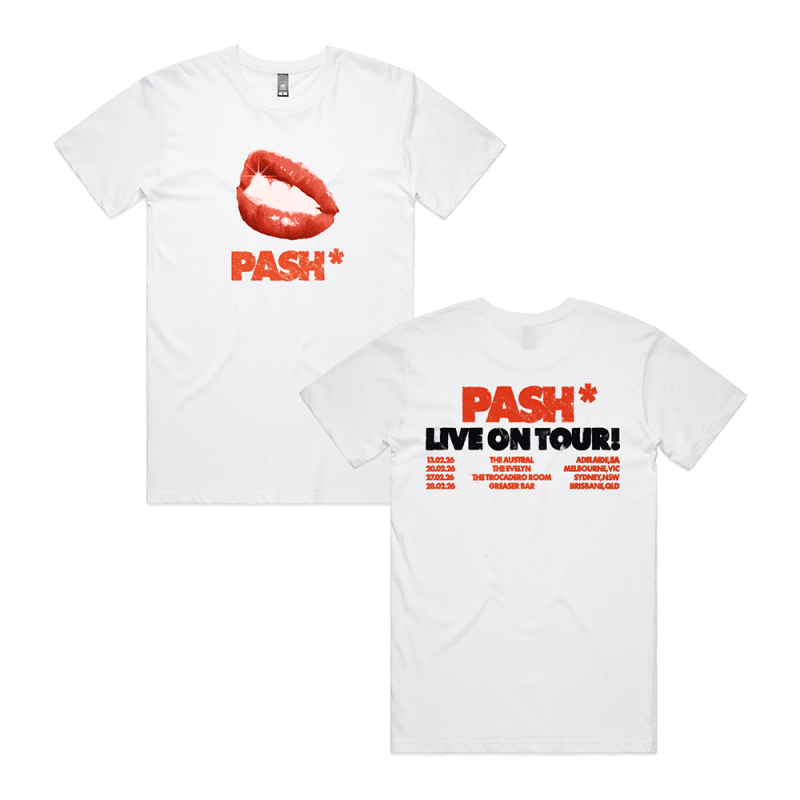 Pash White Tour Tshirt by PASH