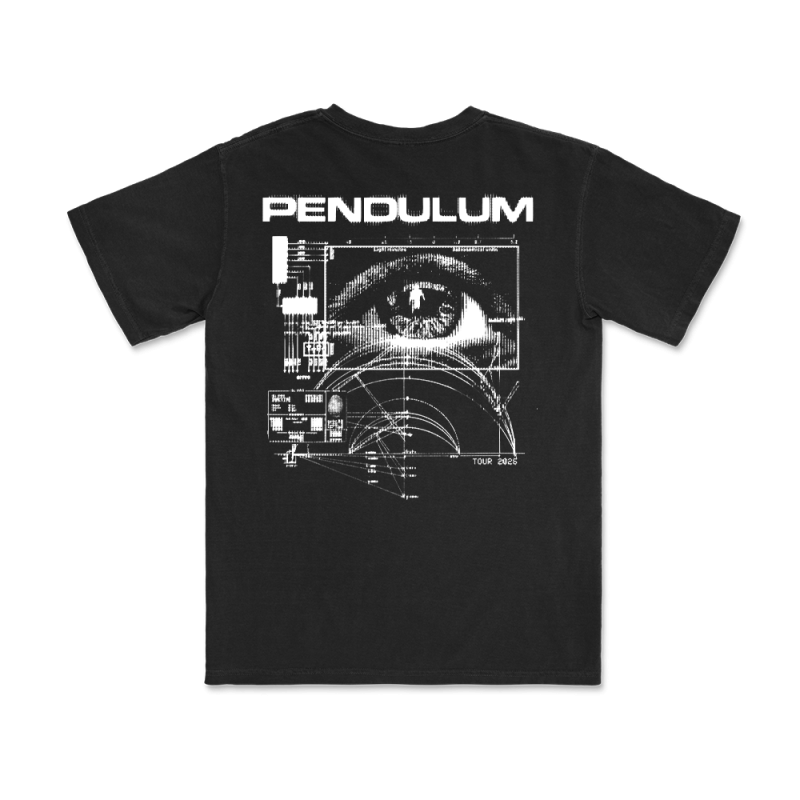 White Eye Tee Black Tshirt by Pendulum