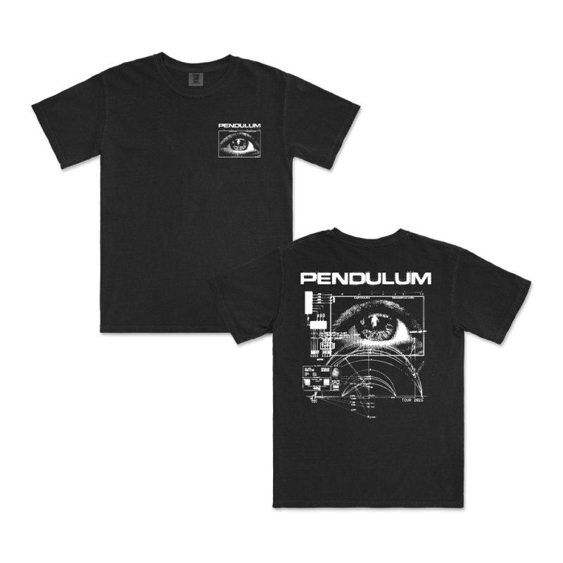 White Eye Tee Black Tshirt by Pendulum
