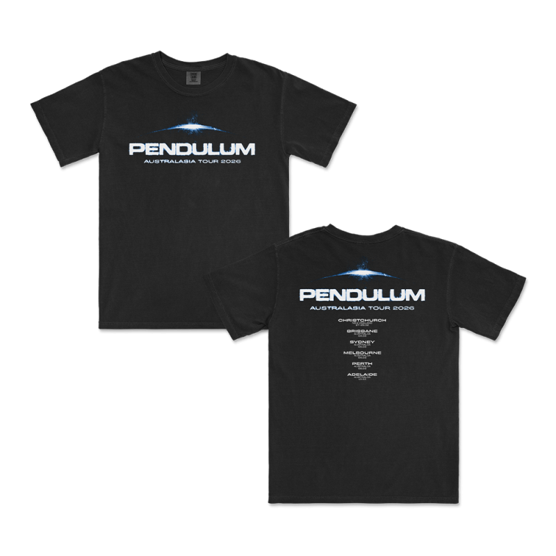Aus Tour Tee Black Tshirt by Pendulum