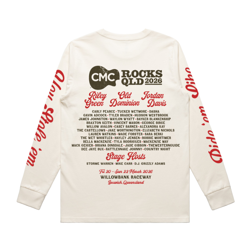 Rodeo Team Ladies Natural Longsleeve Tshirt by CMC ROCKS QLD 2026