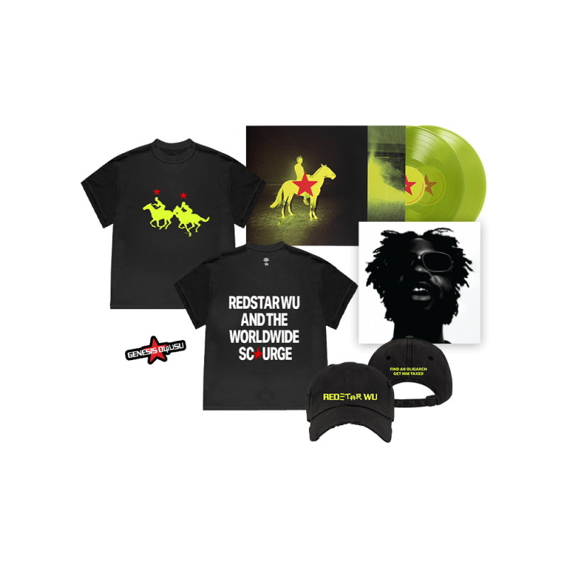 Redstar Wu & The Worldwide Scourge Vinyl & Merch Bundle by Genesis Owusu