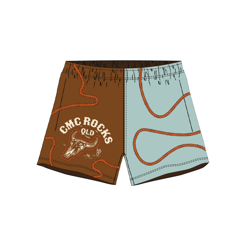 Skull and Rope Footy Shorts by CMC ROCKS QLD 2026