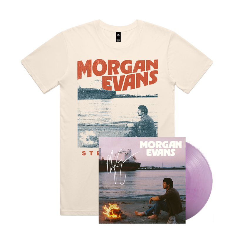 Steel Town Sunset Rose Vinyl + Tshirt by Morgan Evans