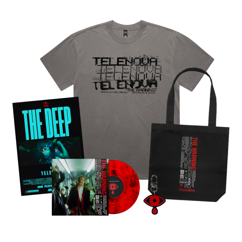 THE WARNING VINYL + MERCH BUNDLE by Telenova