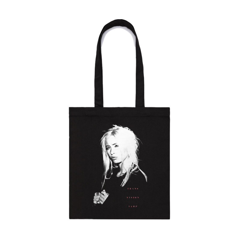 Icon Tour Black Tote Bag by Transvision Vamp