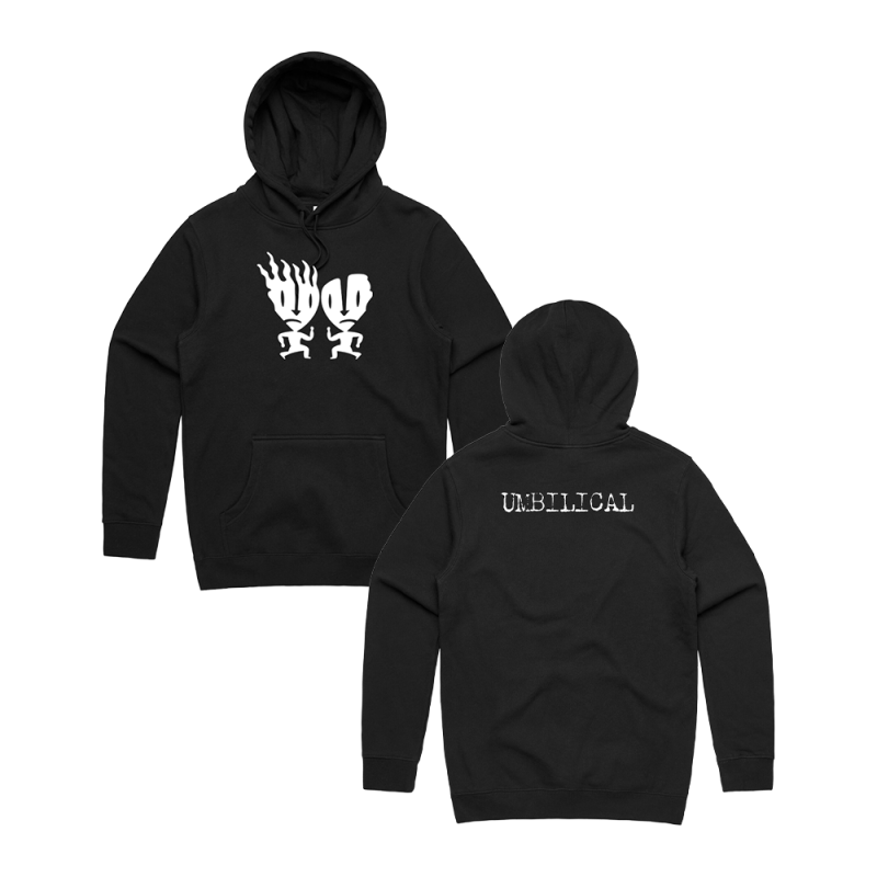 Umbilical Brothers Black Hoodie by The Umbilical Brothers