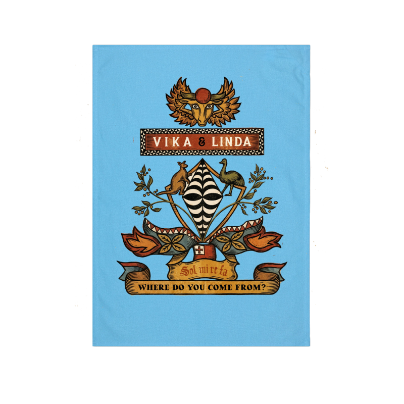 Where Do You Come From? CD + LIMITED EDITION Blue Tea Towel by Vika & Linda