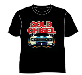 Ford Black Tshirt (CLIPSAL) by Cold Chisel