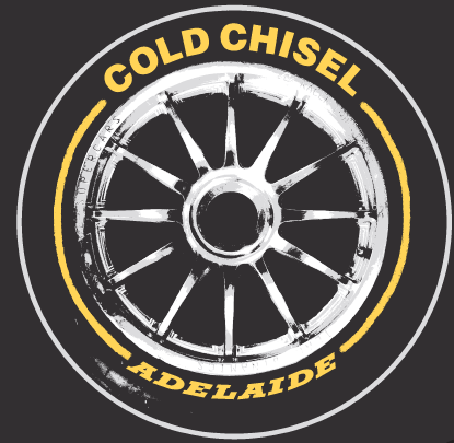 Racing Tyre Black Tshirt by Cold Chisel