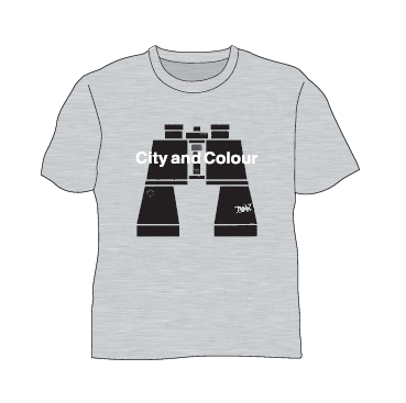 Binoculars Grey Marle Tshirt by City And Colour
