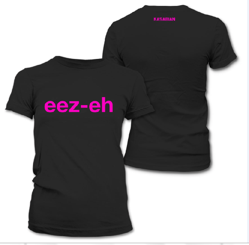 Eez-Eh Babydoll Black Tshirt by Kasabian