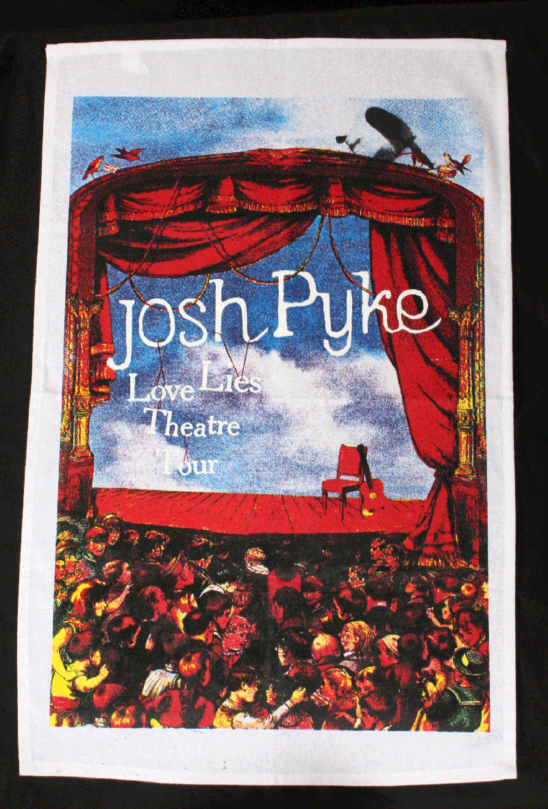 Love Lies Theatre Tour Tea Towel by Josh Pyke
