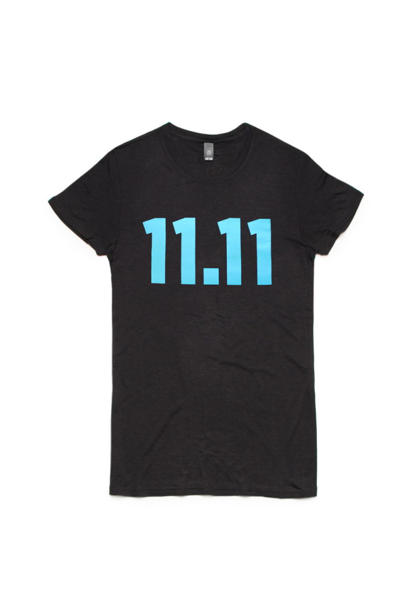 Black Ladies Tshirt by 11:11