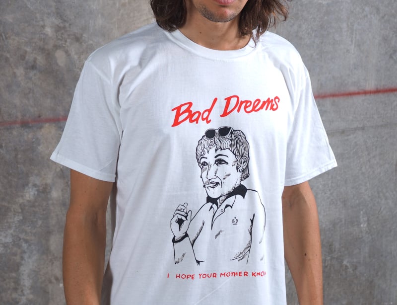 Mother Knows White Tshirt by Bad Dreems