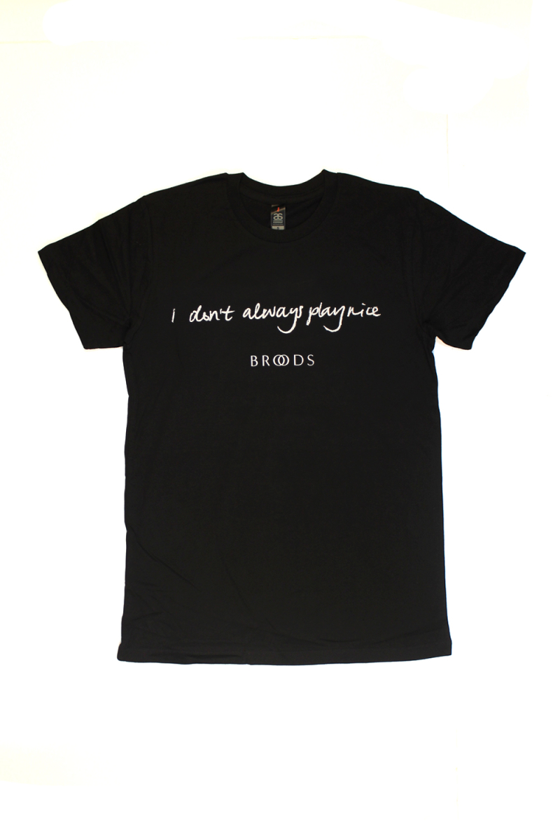 Play Nice Black Tshirt by Broods
