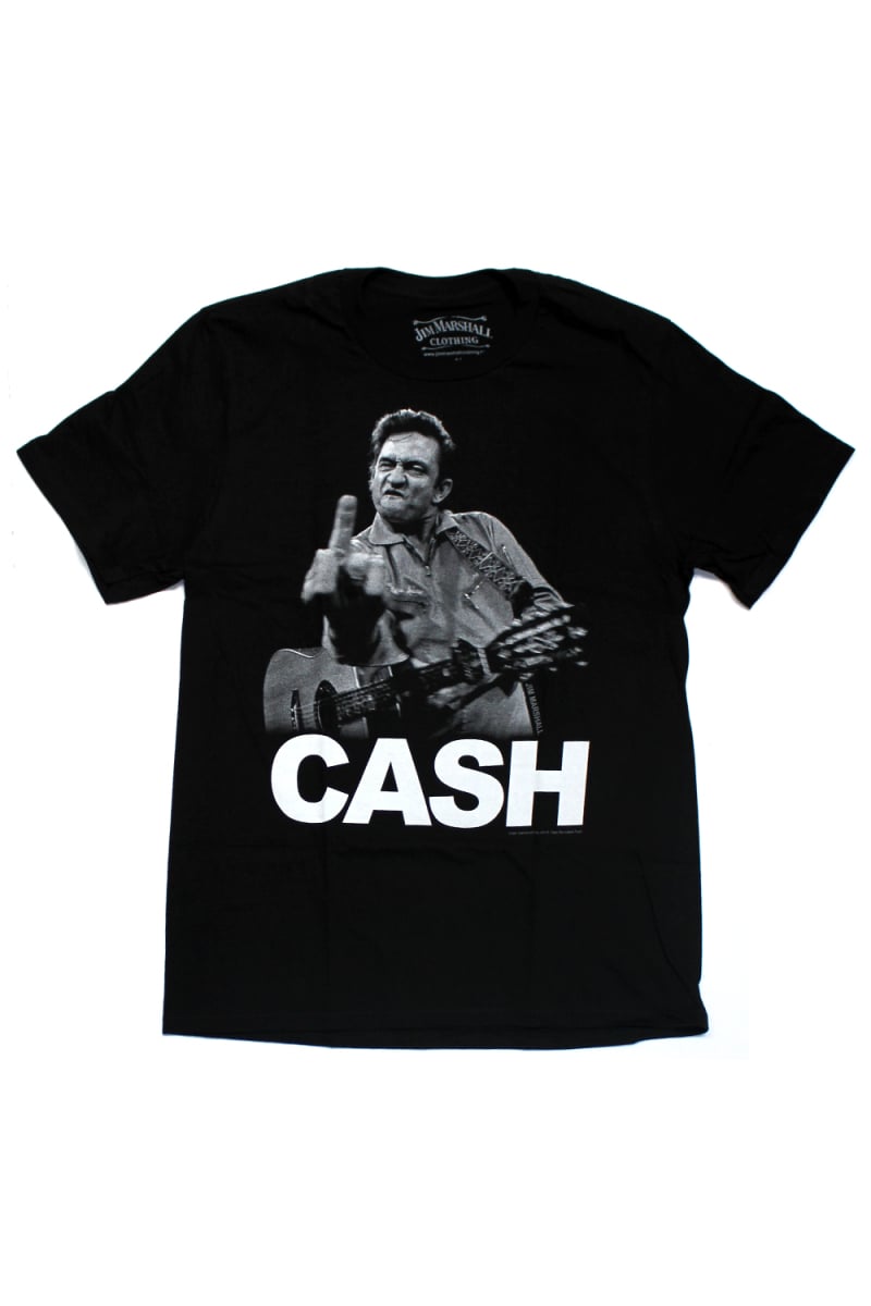 Finger Black Tshirt by Johnny Cash