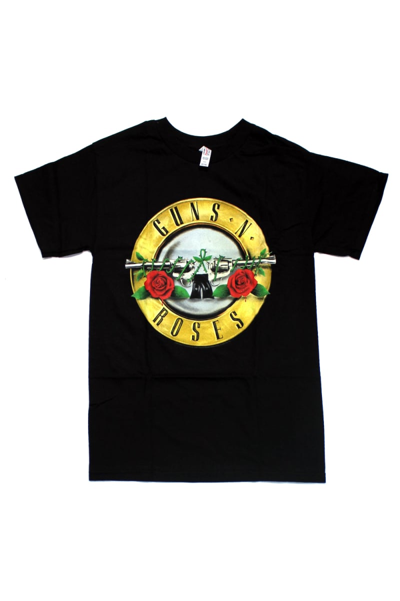 Classic Bullet Logo Black Tshirt by Guns N Roses