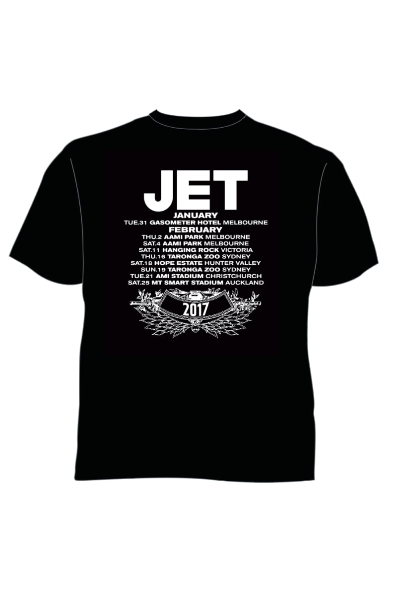 Classic Logo Black Tshirt w/dateback by Jet