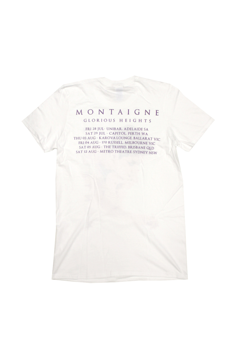 Photo White Tshirt w tour dates by Montaigne