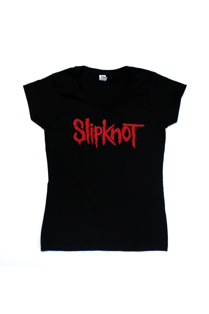 Logo Black Ladies Tshirt by Slipknot