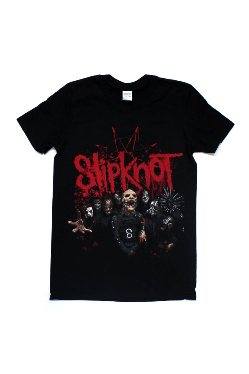 Photo Splatter Black Tshirt by Slipknot