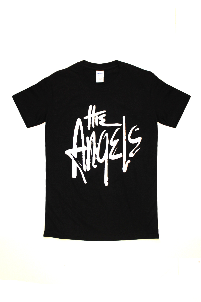 Classic Logo Black T Shirt by The Angels